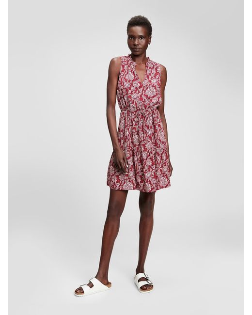 gap burgundy dress