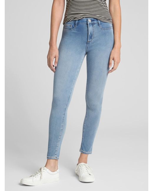 Soft Wear Mid Rise Knit Legging Jeans 