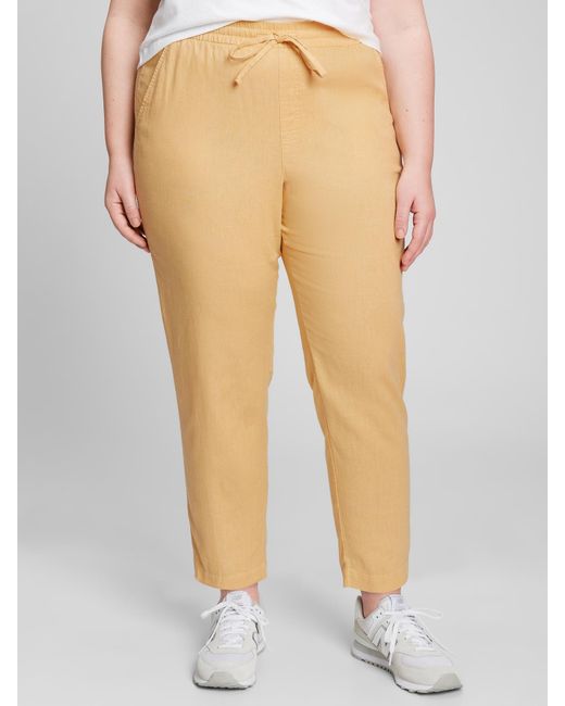 GAP Factory Linen Easy Pants | Lyst