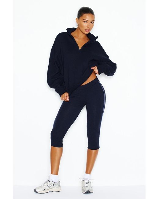Garage Blue Ultrafleece Half Zip Sweatshirt