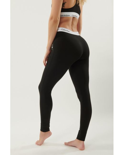 calvin klein modern cotton leggings black