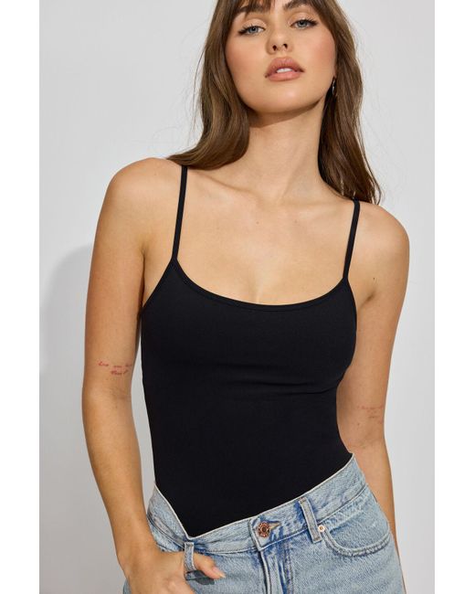 Garage Black Softactive Scoop Cami Bodysuit