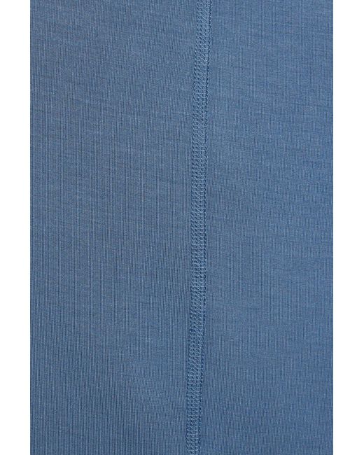 Garage Blue Smooth Dolman Boatneck Top