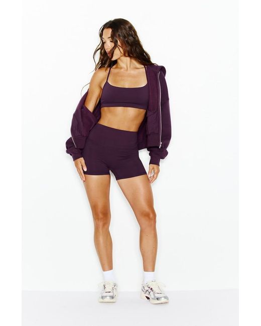 Garage Purple Ultrafleece Cotton Zip Hoodie