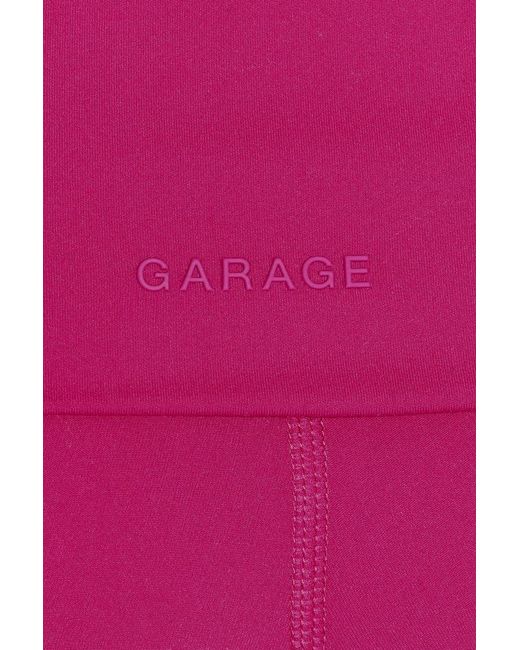 Garage Red Active Foldover Booty Shorts
