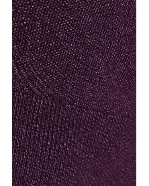 Garage Purple Ultra Cropped Cardigan Long Sleeve Top