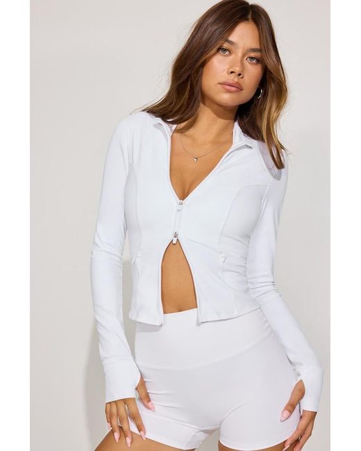 Garage White Active Seamed Jacket
