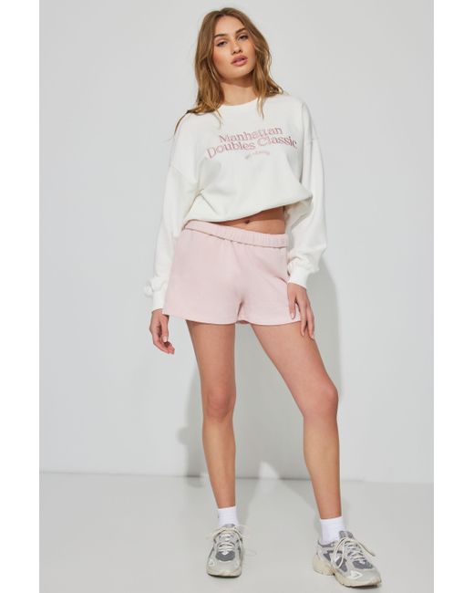 Garage White Bubble Crew Neck Sweatshirt