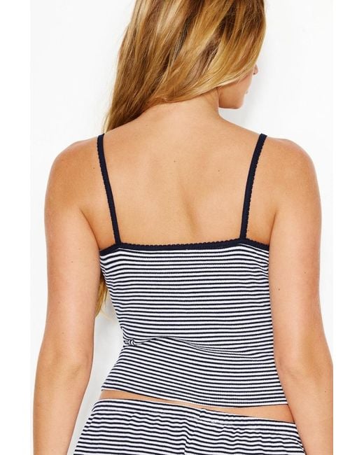 Garage White Waffle Cami Top