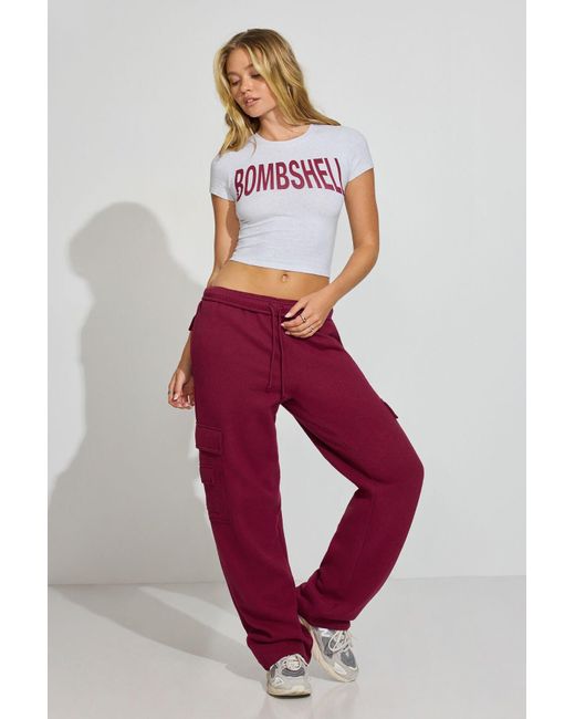 Garage White Cropped Crewneck T-Shirt