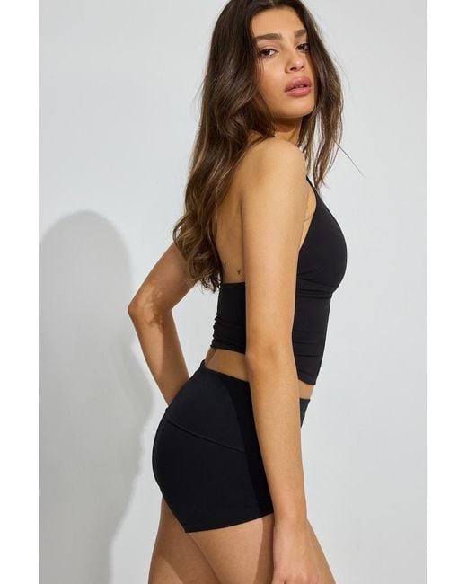 Garage Black Active Folded Micro Shorts