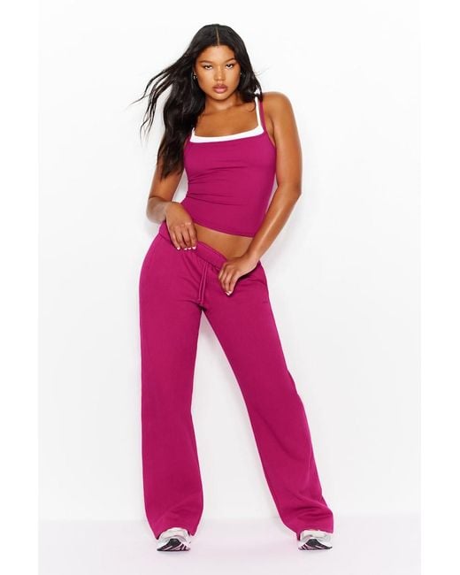 Garage Pink Sleek Double Layer Cami Top