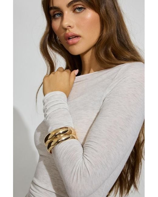 Garage Yellow 2 Pack Wide Rounded Bangles