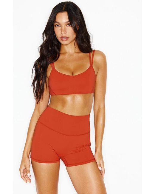 Garage Orange Active Booty Shorts