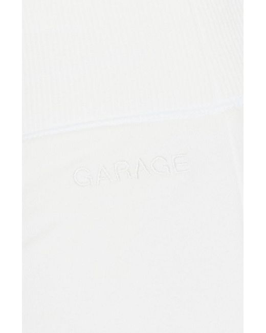 Garage White Stretchterry Micro Skort