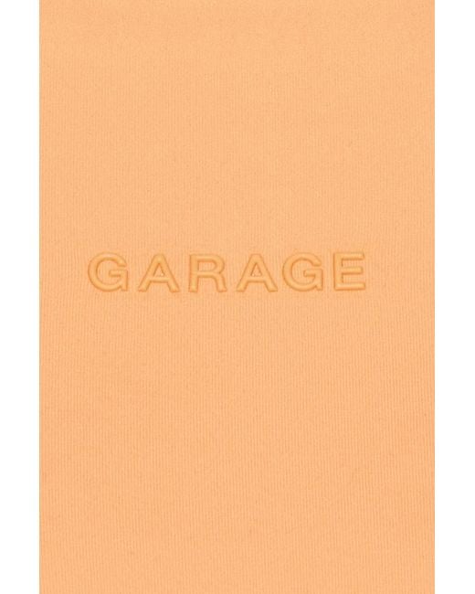 Garage White Active Plunge Halter Bra