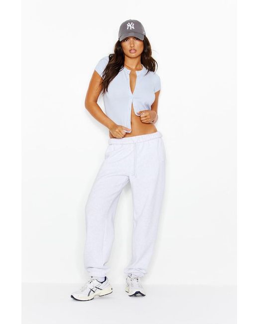 Garage White Cropped Button Up Top