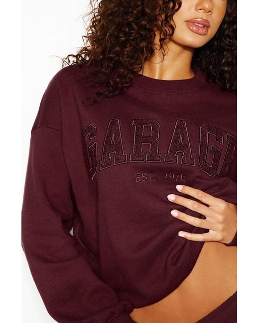 Garage Red Ultrafleece Crewneck Sweatshirt