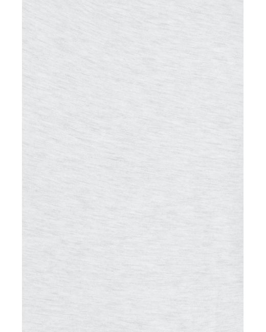 Garage White Stretchterry Off Shoulder Top