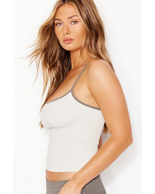 Garage White Sleek Scoop Cami Top