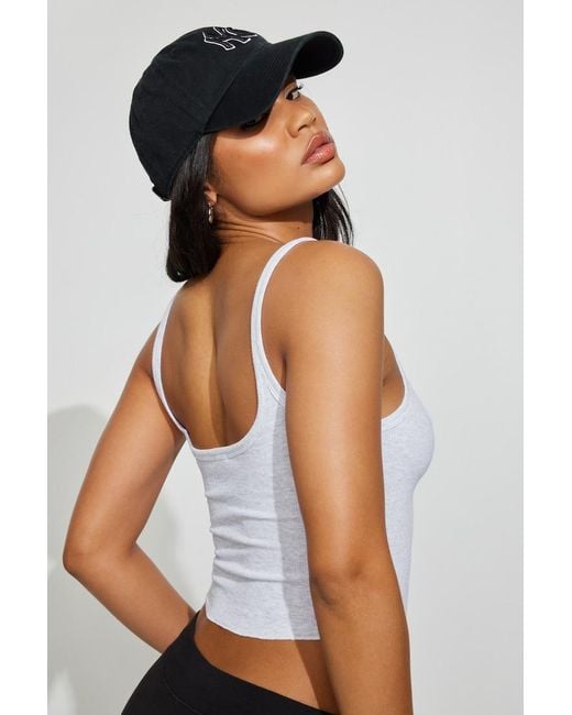 Garage Black Ribbed Tank Top