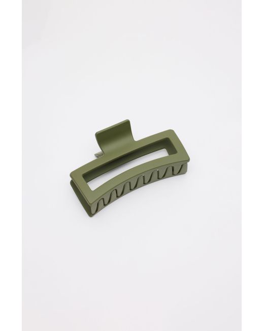 Garage Green Oversized Rectangle Claw Clip