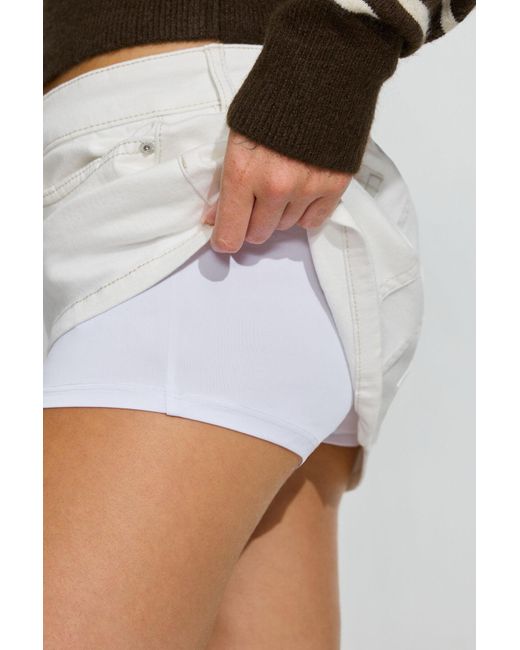 Garage White Micro Skort
