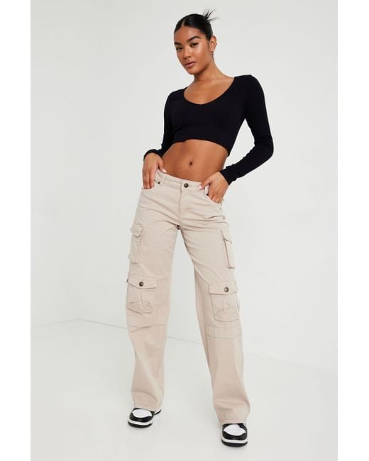 Garage Carter Low Rise Wide Cargo Pant Lyst