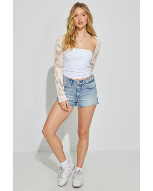 Garage Black Classic Cut-off Mom Jean Shorts