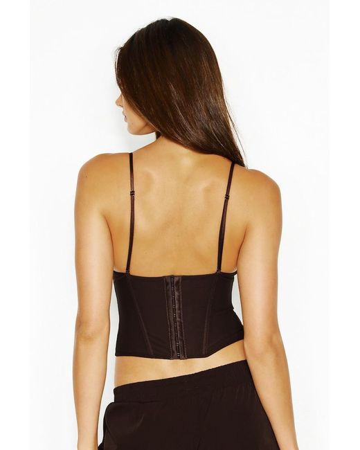 Garage Black Adela Lace Trim Cami Corset