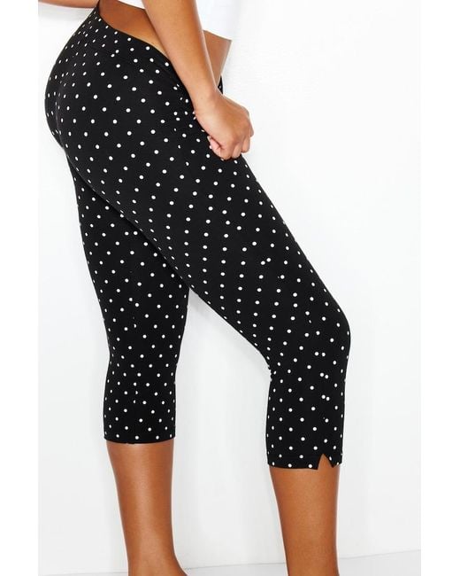 Garage Black Stretchterry Capri Pants