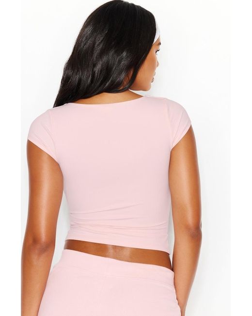 Garage Pink Sleek Crossover T-Shirt