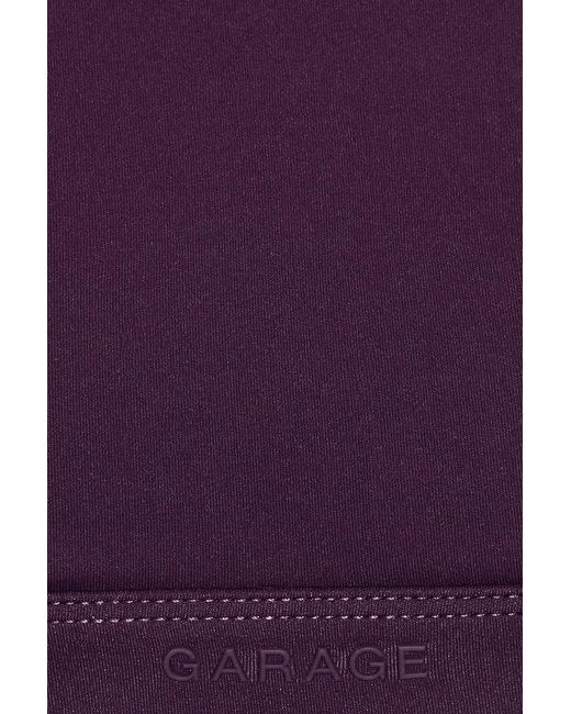 Garage Purple Active Double Layer Micro Top