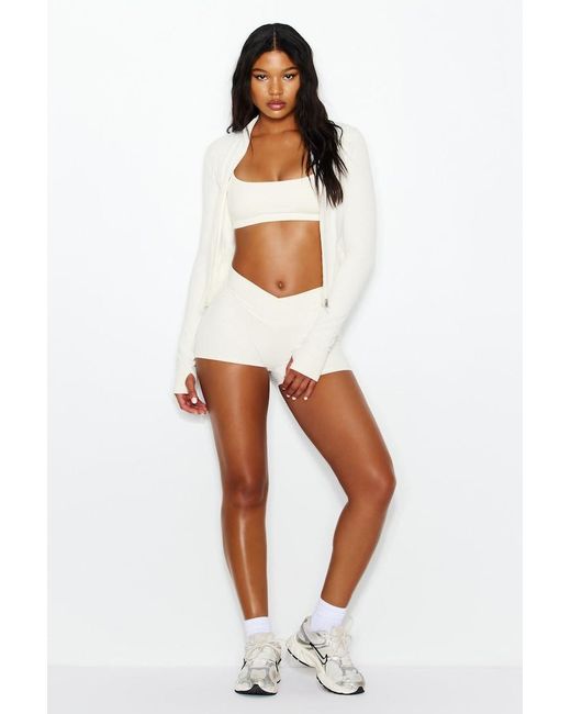 Garage White Active Double Zip Jacket