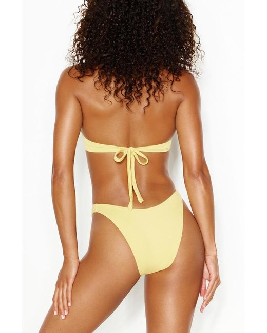 Garage Yellow Boomerang Cheeky Bikini Bottom