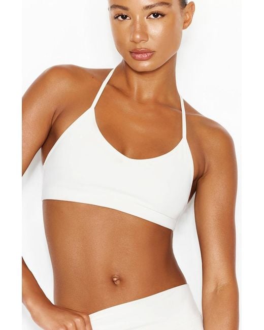 Garage White Active Racerback Bra