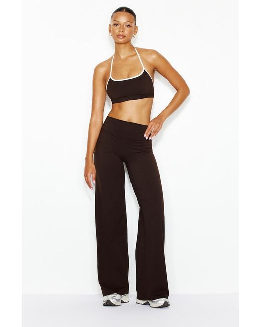 Garage White Active Micro Halter Top
