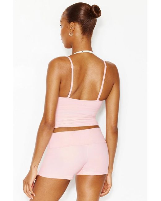 Garage Pink Active Layered Tank Top