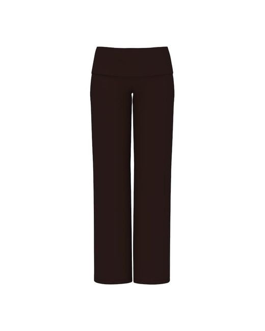 Garage Brown Modal Foldover Pants