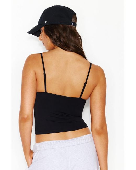 Garage White Sleek Crossover Cami Top