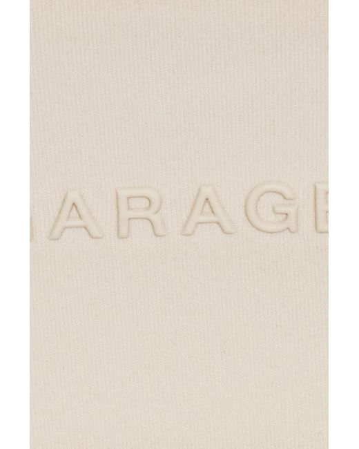Garage White Active Plunge Halter Bra