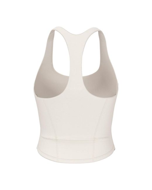Garage White Active Racerback Corset Top
