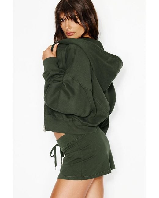 Garage Green Ultrafleece Cotton Zip Hoodie