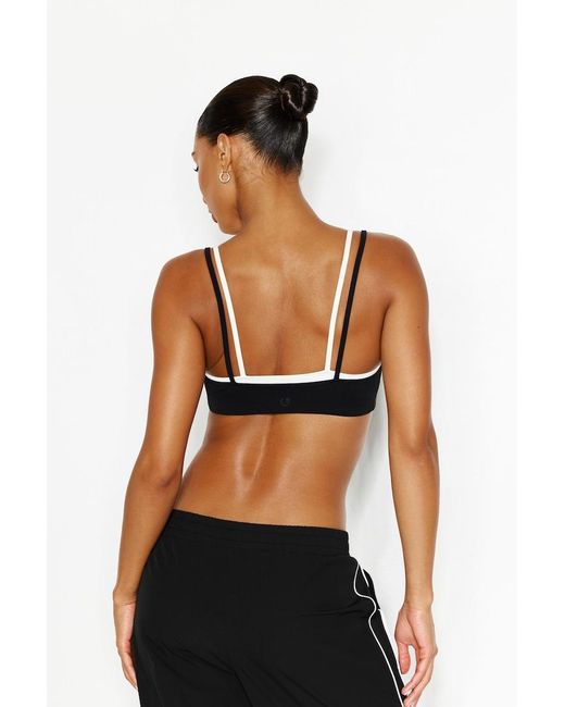 Garage Black Active Double Layer Bra