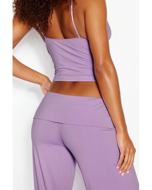 Garage Purple Modal Foldover Pants
