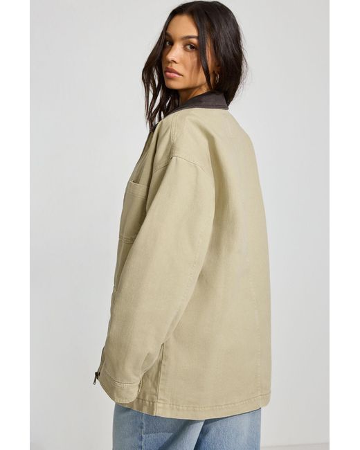Garage Natural Long Twill Field Jacket