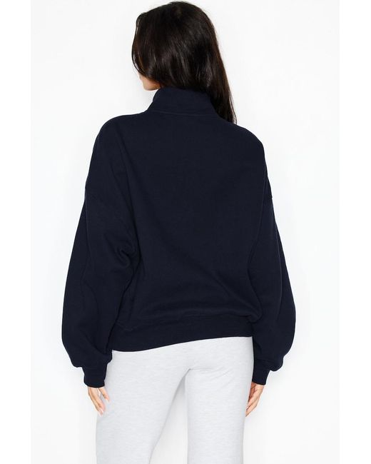 Garage Blue Ultrafleece Half Zip Sweatshirt