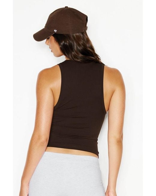 Garage Brown Sleek Scoop Tank Top