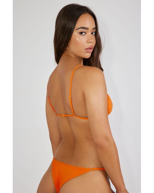 Garage Brown Adjustable Triangle Bikini Top