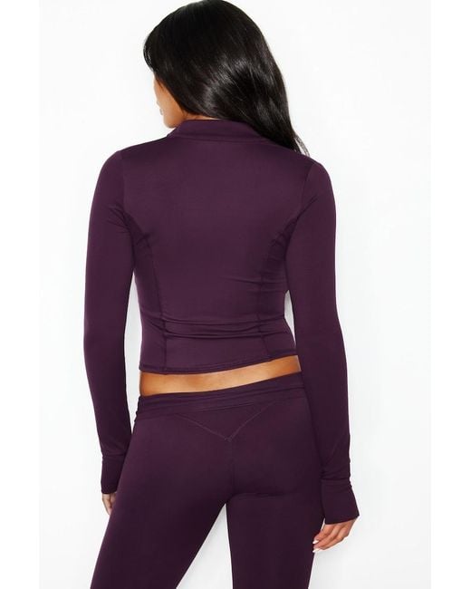 Garage Purple Active Zip Up Jacket